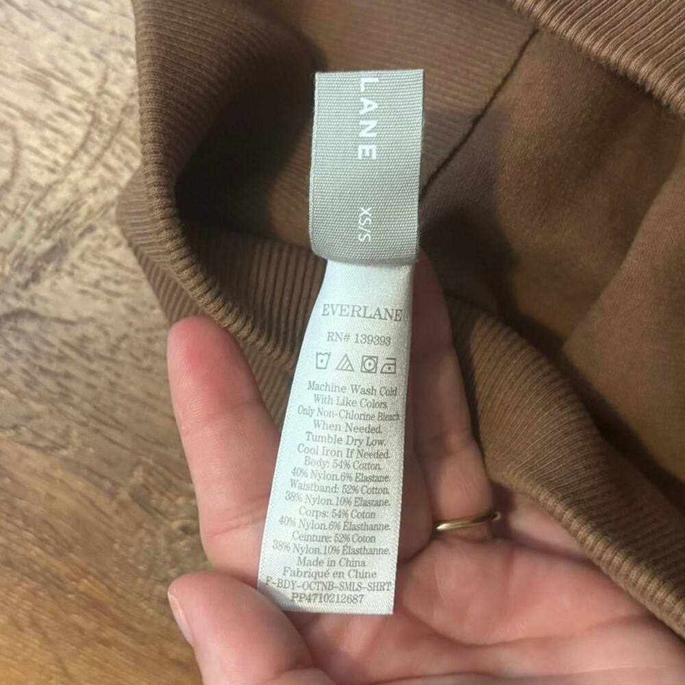 NWOT Everlane The Seamless Bike Short In Brown XS/S - Picture 4 of 6